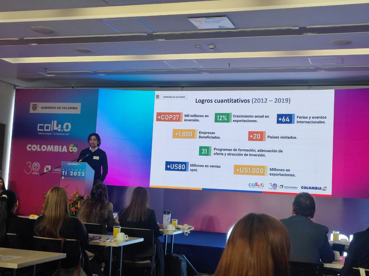 tiindux's tweet photo. #Tiindux en el camino de la excelencia, invitados al evento de #AlianzaTI2022 actividad en la que se conmemora 9 años de trabajo en conjunto entre #MinTIC y @PROCOLOMBIACO  espacios importantes que nos aportan una actualización de las tendencias globales de las Industrias 4.0. https://t.co/RtJ1hGI76u