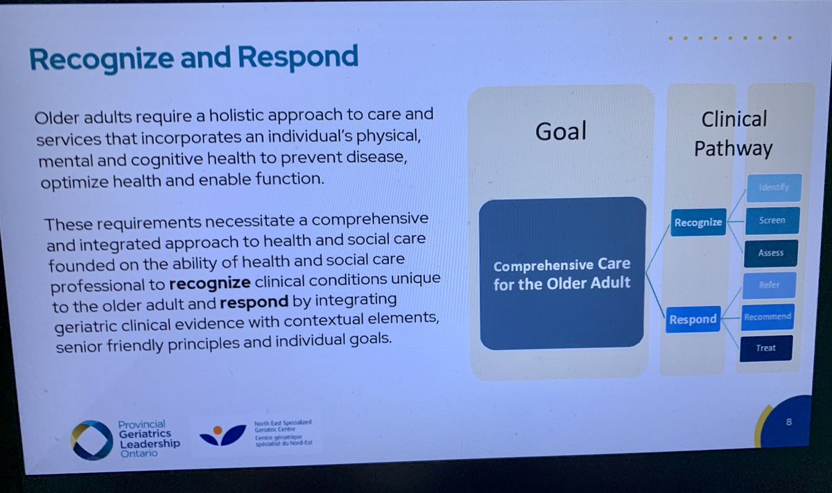 So proud to attend @NE_SGC @HSN_Sudbury @PGLO_Geriatrics introduction to regional common on-boarding for clinicians providing geriatric care across the continuum as part of new @OntarioHealthOH ALC strategy investments…amazing participation from across the NE @northgeridoc