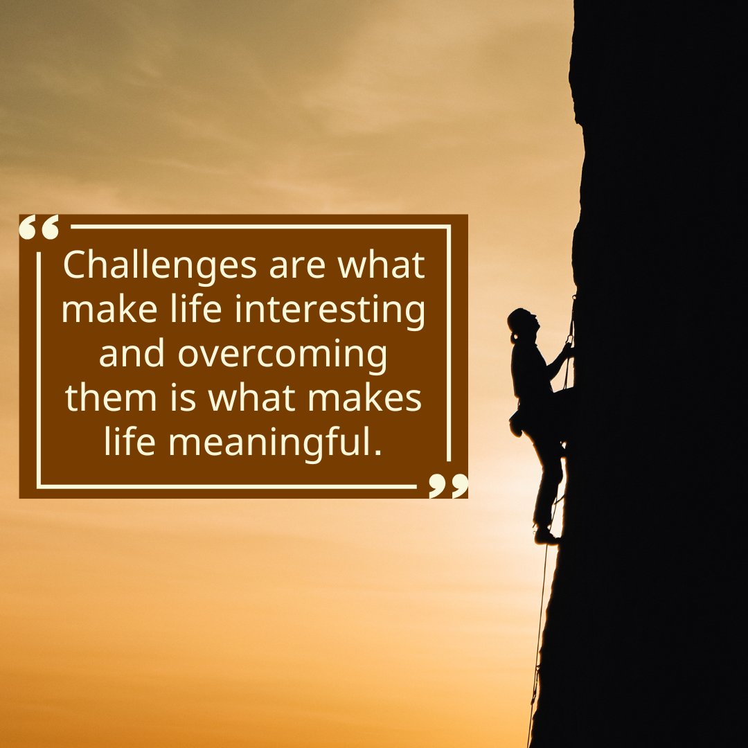 JacksonTechCo's tweet photo. "Challenges are what make life interesting and overcoming them is what makes life meaningful."

#quoteoftheday #quotesaboutlife #quotesaboutwork #inspirationalquotes #motivationalquotes #successquotes #passion #startyourdayright #hardwork #goal #ThursdayThoughts https://t.co/AatpoyJVT7