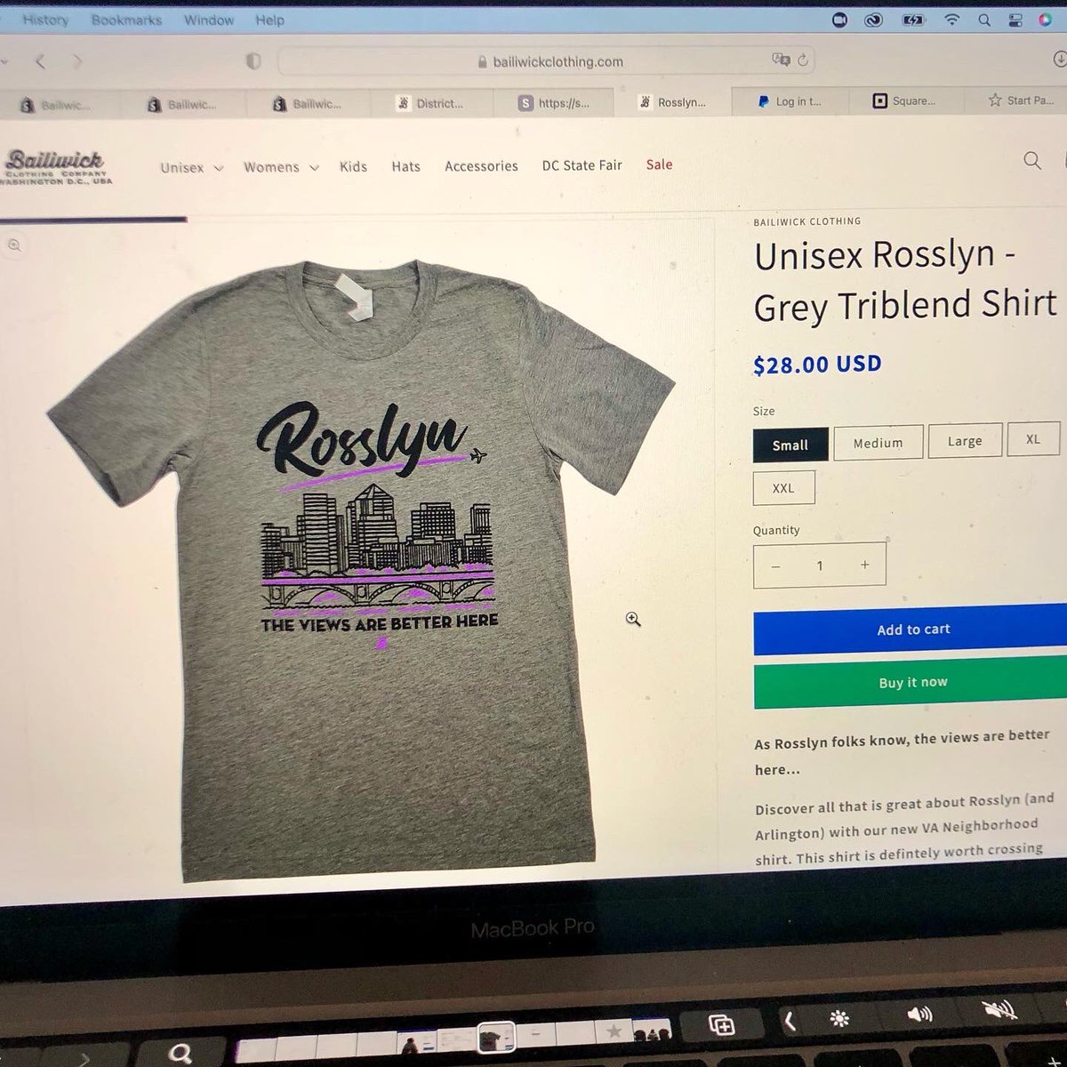 BailiwickCrewDC's tweet photo. Rosslyn shirts are ready to fly 🛫

Our new @RosslynVA 👕 is live on our website &amp; ready for you to order.

https://t.co/l2cTjl5ZCk

Order soon to make sure you get your new gear delivered by Christmas! 🎄

#bailiwickcrew #madeinva #rosslynva https://t.co/9EVLBmA0L7
