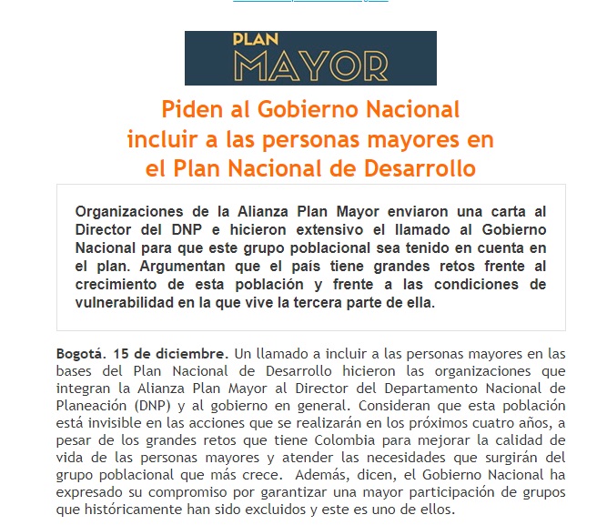 JerezSandoval's tweet photo. Piden al Gobierno Nacional incluir a las personas mayores en el Plan Nacional de Desarrollo.
https://t.co/SPd8oUvPz8 vía @SaldarriagaConc https://t.co/mbkv1xjjqE