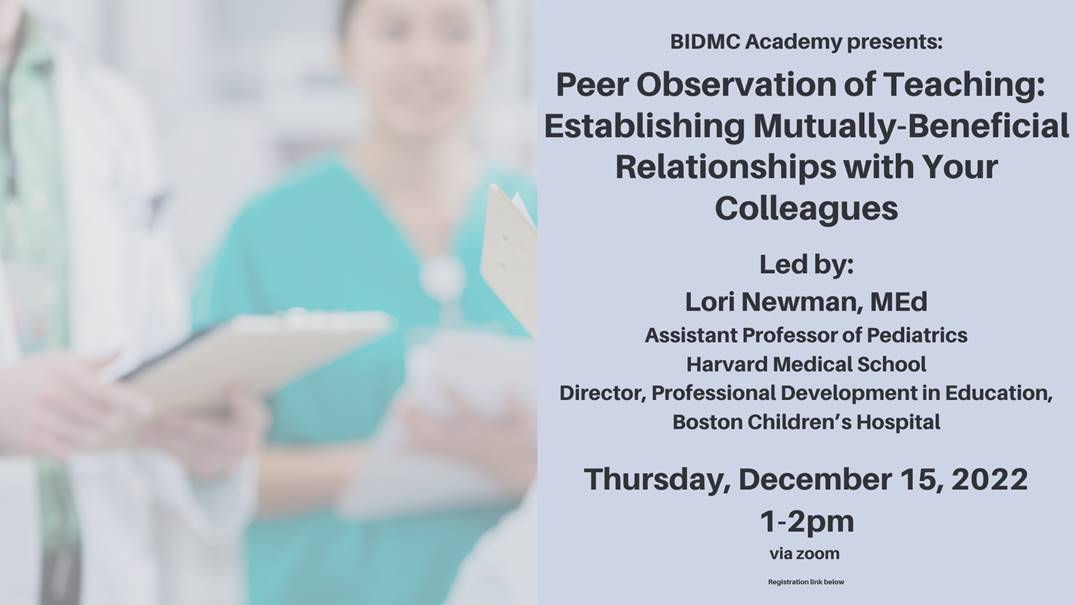 Providing #Feedback to learners is an essential component of #MedEd. 

Peer observation of #teaching encourages a mutually-respectful collaboration.

In today’s session led by Lori Newman, participants will learn a practical 3-step approach to peer observations.
#MedTwitter