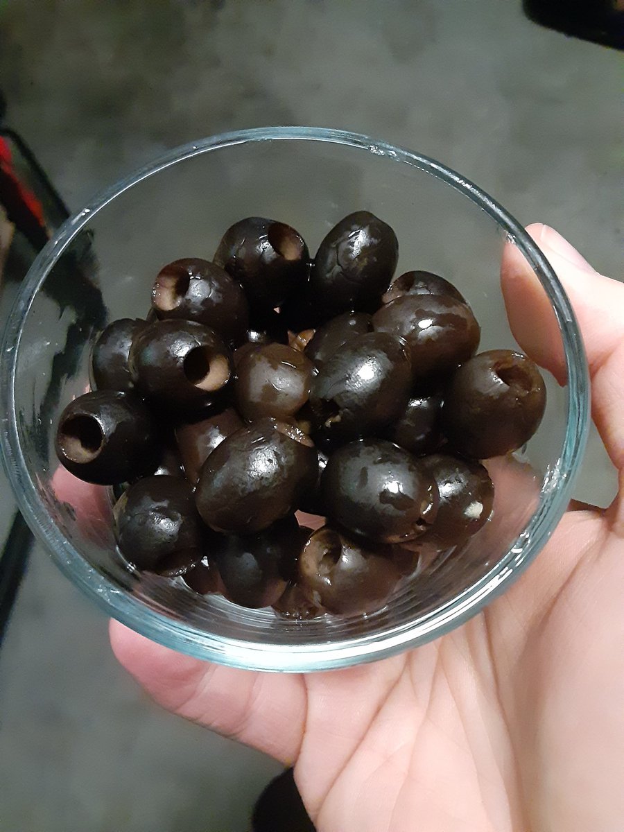 Evening Snack: olives!