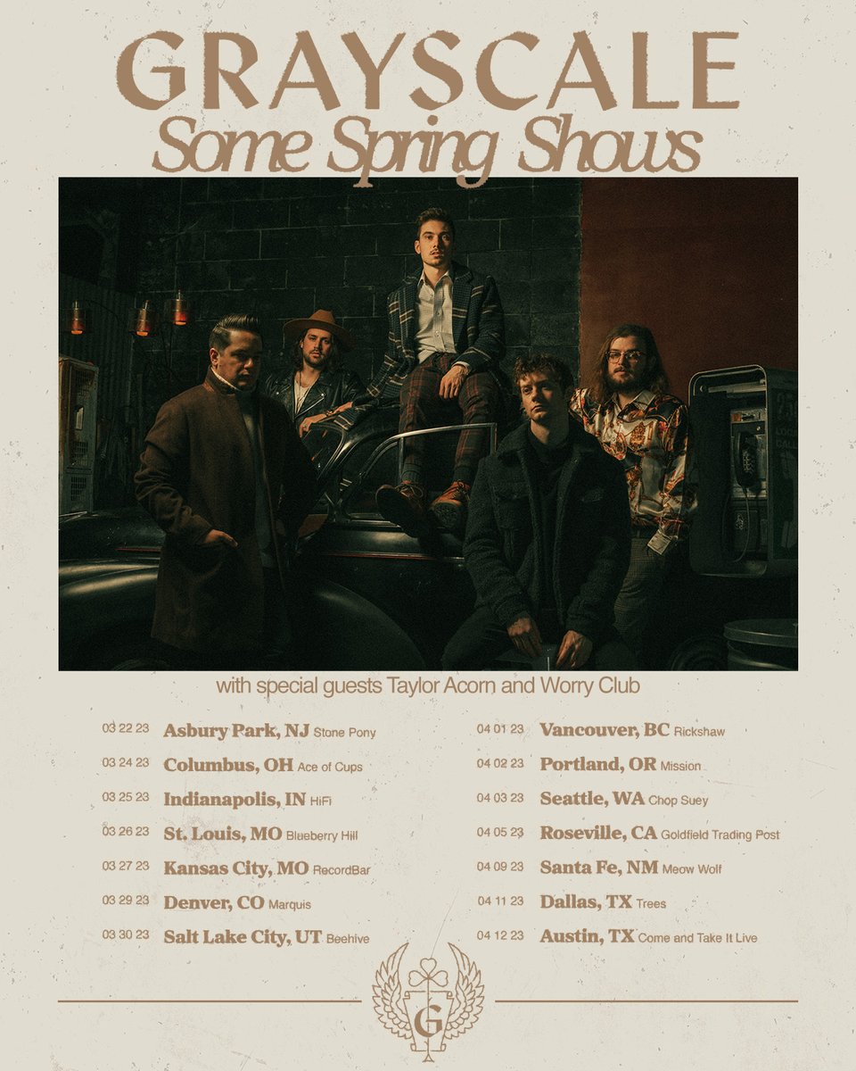 workshopmgmt's tweet photo. Just announced! @tayloracorn will be performing at Hurricane Festival and Southside Festival in Germany this summer and joining @GrayscalePA and @thesummerset on tour this spring! https://t.co/7QNTNXsZ4W