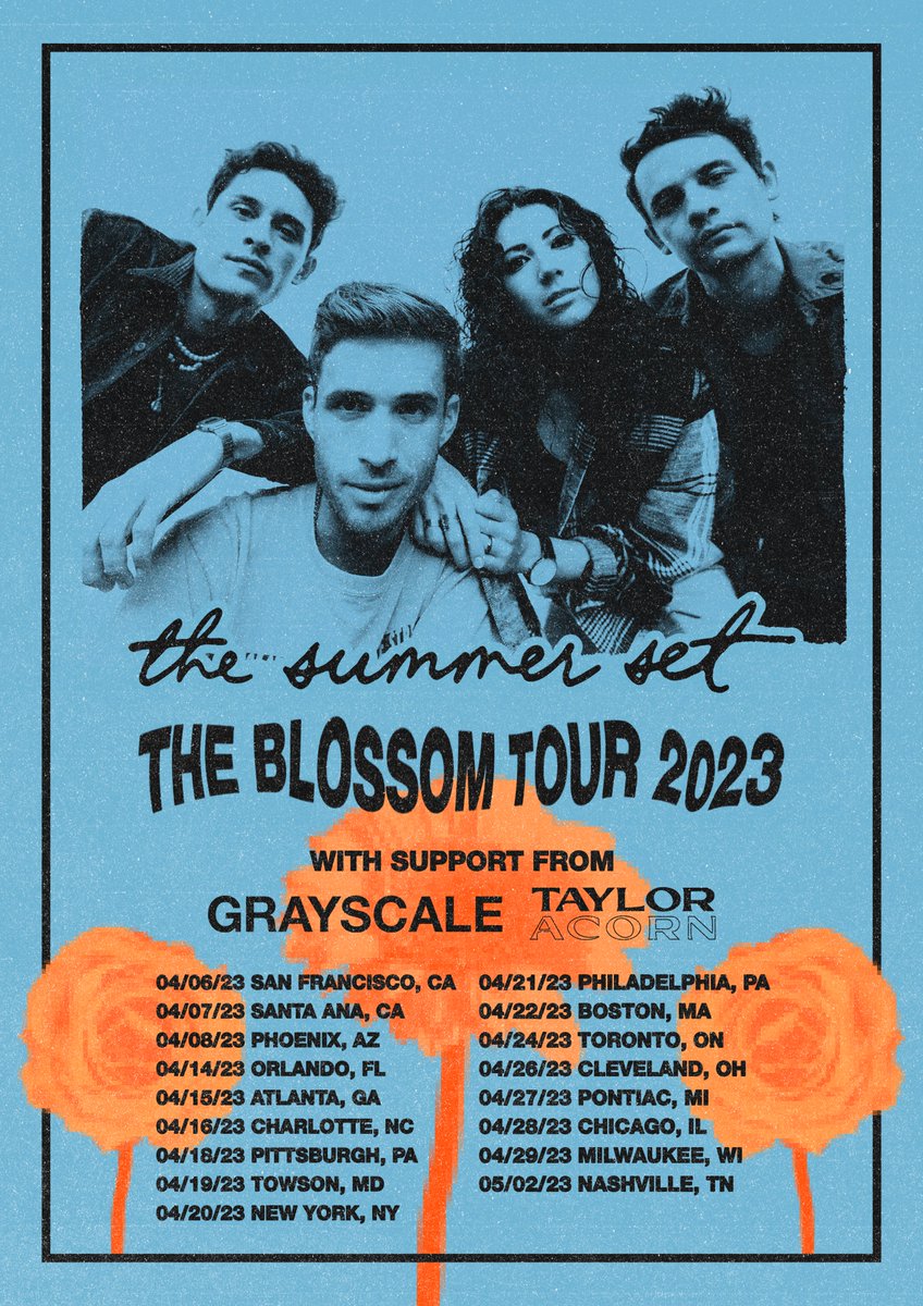 Just announced! <a href="/tayloracorn/">taylor acorn</a> will be performing at Hurricane Festival and Southside Festival in Germany this summer and joining <a href="/GrayscalePA/">Grayscale</a> and <a href="/thesummerset/">The Summer Set</a> on tour this spring!