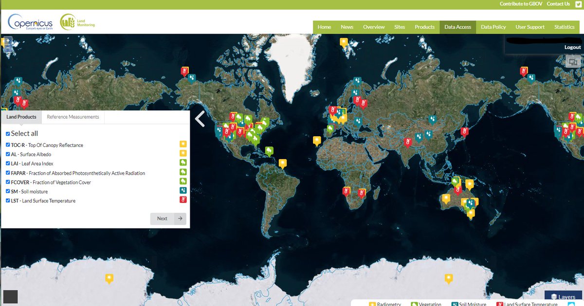 Latest GBOV dataset is now available. 88 sites are now provided with two new contributions for LST: Fyodorovskoye and Kanpur. A LP7 is now available every hour. Thanks again to all data contributors @CopernicusLand @acri_st @ESA_EO @DrLukeBrown @elopezbaeza