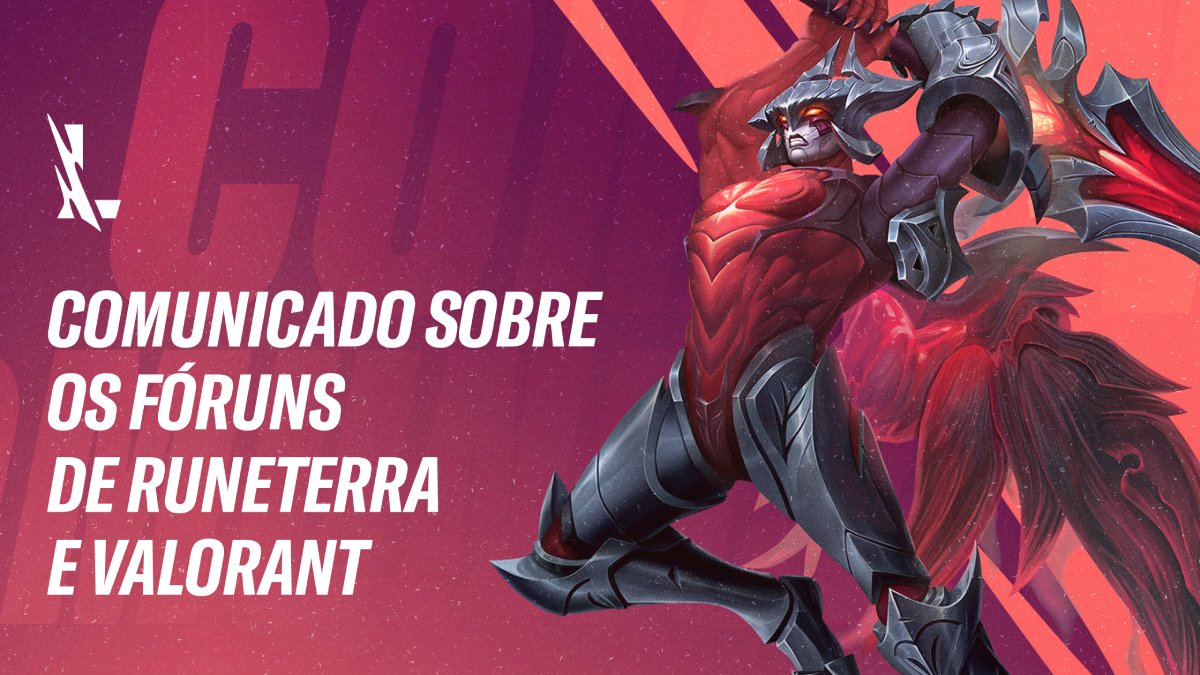 Um agradecimento profundo às comunidades dos fóruns da Riot Games - League  of Legends