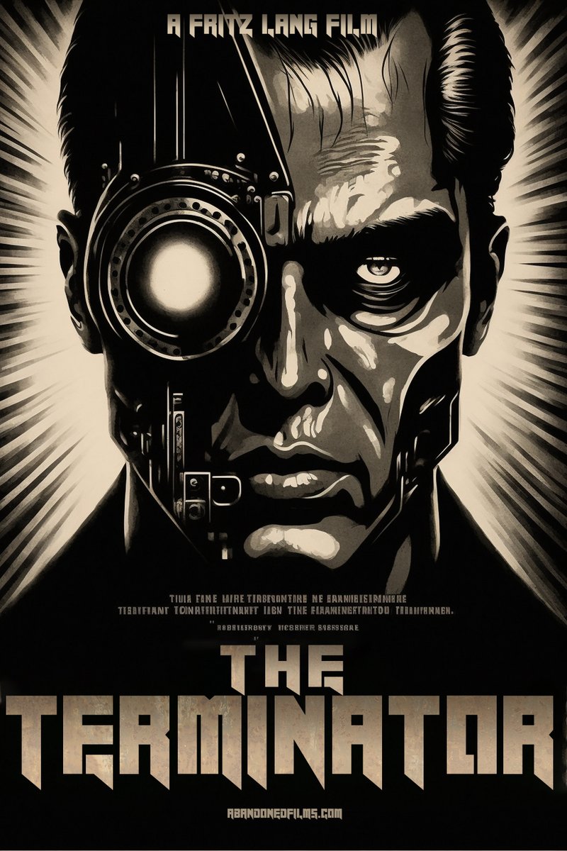 abandonedmovies's tweet photo. The Terminator, directed by Fritz Lang (1924) #terminatormovie #fritzlang #theterminator #aimovies https://t.co/ML2SFrH5Gw