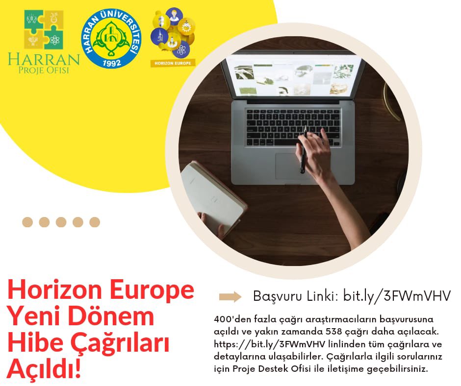 400'den fazla çağrı araştırmacıların başvurusuna açıldı ve yakın zamanda 538 çağrı daha açılacak. bit.ly/3FWmVHV linkinden tüm çağrılara ve detaylarına ulaşabilirsiniz . Çağrılarla ilgili sorularınız için Proje Destek Ofisi ile iletişime geçebilirsiniz.