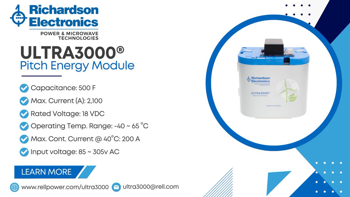 Did you know that our ULTRA3000® was created with the owner and installer in mind? We have designed this pitch energy module to cut back on labor costs and downtime. Contact us today to learn more. #ultra3000 #rellpower #windturbine

rellpower.com/ultra3000