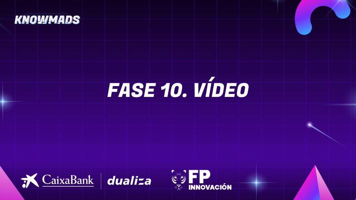 FPinnovacion's tweet photo. 💥Last but not least 🫡
Última #prueba del juego con el #RETO10.
🎙️Desarrollo de #pitch y #anuncio de 30 segs, ¡no más, no menos!
¡Al lío #KNOWMADS! #finalsprint
#estoacaba #eventoonline #juegoonline @CABK_dualiza @fpinnovacion
@diverxiamlg https://t.co/X0SbDxIidz