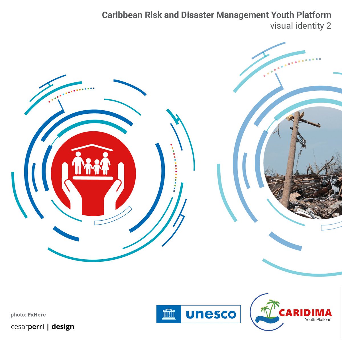 cesarperridsgn's tweet photo. CARIDIMA - UNESCO Caribbean - visual identity 2

#UNESCO #graphicdesign #layout #riskmanagement #risk #disaster #disasterrelief #disasterpreparedness #youth #platform #caribbean #management #visualidentity #logo #design #pictogram #visual #communication #UN #UnitedNations #ONU https://t.co/XXKVb4JQKP