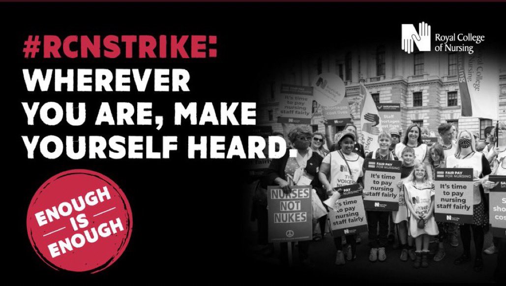 #NursesStrike supporting all our Nurse colleagues striking today.