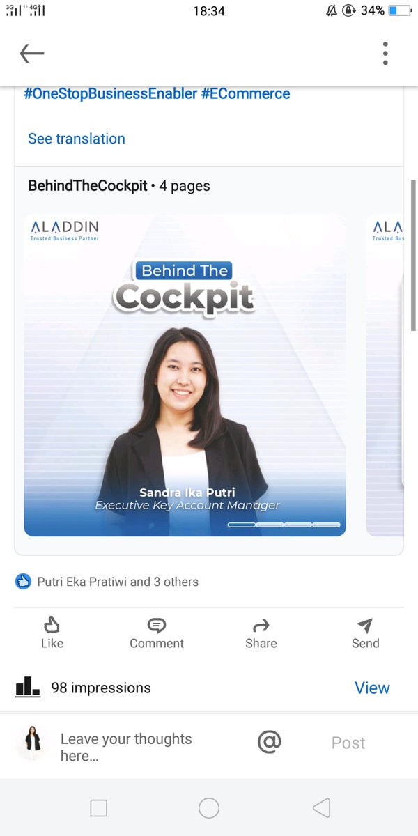 sandraikaP's tweet photo. @worksfess hai ka, saya juga kerja di PT. Aladdin Sarana Indonesia,  dan memang saat ini lagi hiring, boleh di cek di linked kita yaa https://t.co/gZbzQtrPTd https://t.co/EKHGOdjWuy