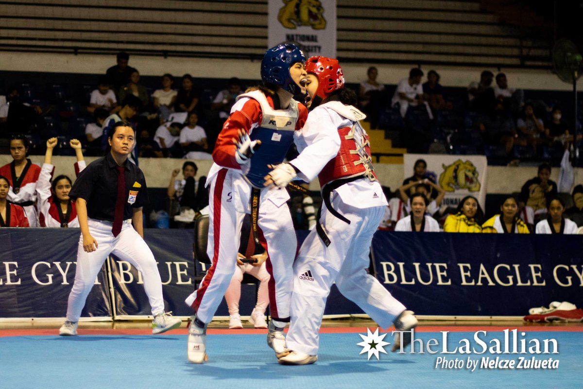 TheLaSallian's tweet photo. PHOTO: UAAP 85—Taekwondo Kyorugi Championships | via https://t.co/5tTt9rGfzp https://t.co/iDzOqsRmhW