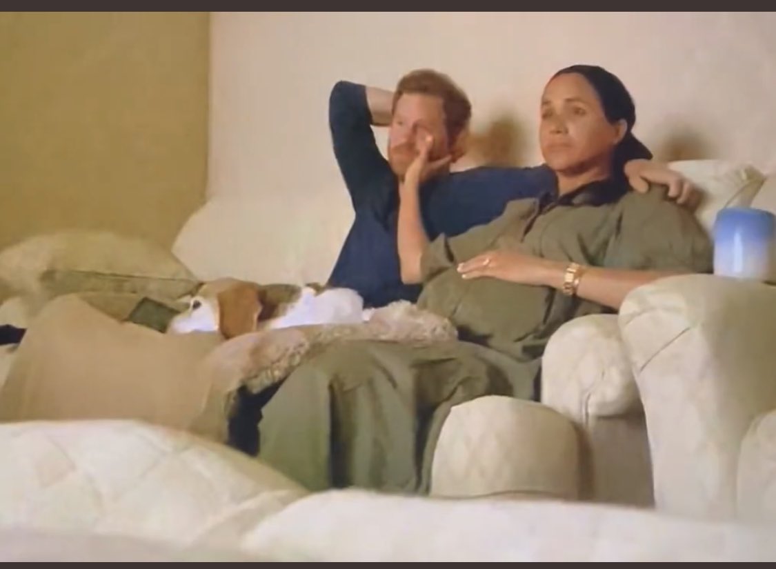 according2_taz's tweet photo. Who is filming them watching Oprah? do they have a house elf with a camera on his back at all times! Who records themselves, watching THEMSELVES! Cheering each other on with happiness, as their attack on their family is aired around the World as his Grandad lay dying! 🤬 https://t.co/COLtqaSzj2