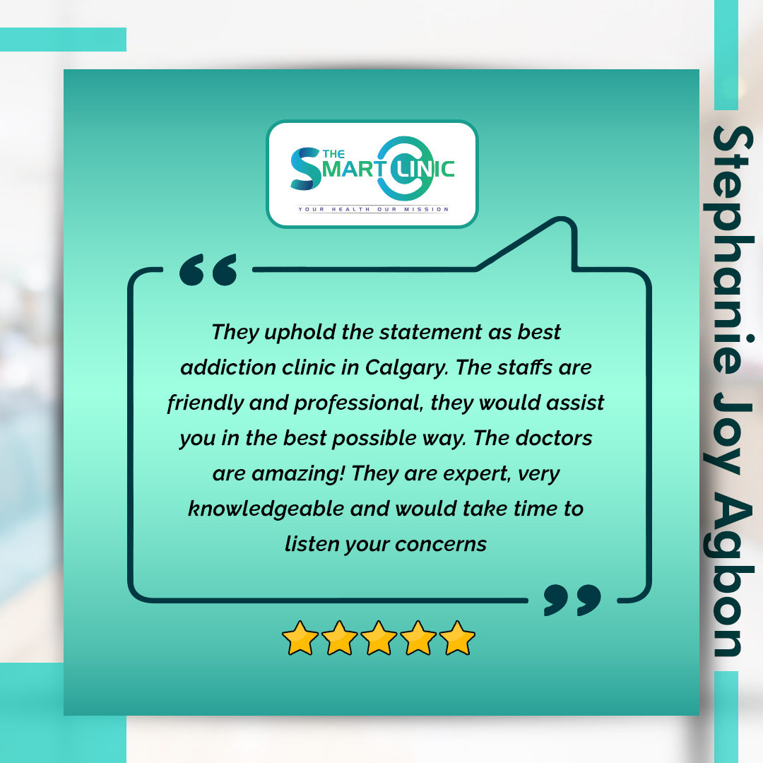 SmartClinic11's tweet photo. Thank you Stephanie for choosing us for your primary care and well-being care.

#review #yyc #Clinic #health #healthcare #mentalhealth #healthylifestyle #healthylifestyle #healthcareclinic #feedback #review #thesmartclinic #thesmartclinicfeedback #thankyou https://t.co/ozSeJTMFtL