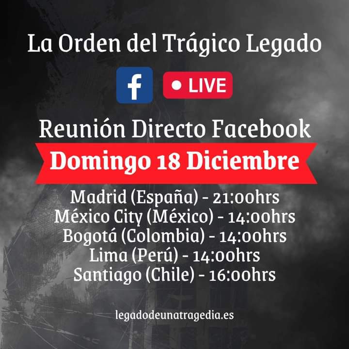 IsabelR94751237's tweet photo. Se extrañaban los directos de @legadodeunatrag. Pues nuevamente nos volvemos a reunir con el maestro @JoaquinIguana. 
🗓️Domingo 18 de Diciembre

Nos vemos 😉😉

#legadodeunatragedia #LDUT #live #Directo #LaOrdenDelTragicoLegado #joaquinpadilla https://t.co/JUBbEPh1I3