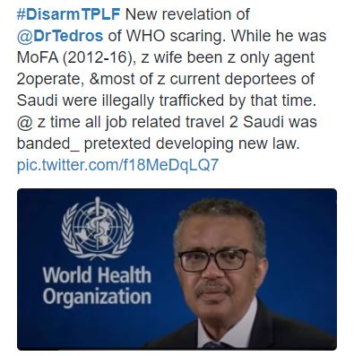 DerejeMelaku2's tweet photo. That is why @DrTedros supplied the #treasonous domestic #terrorists with war accessories expropriating from #WHO? #TPLF been involved in #massmurder #sexualabuse #CrimesAgainstHumanity #eliciting #childsoldering ?
@antonioguterres @SecBlinken @POTUS @AUC_MoussaFaki @AUC_PAPS https://t.co/3sCwFHMXk1