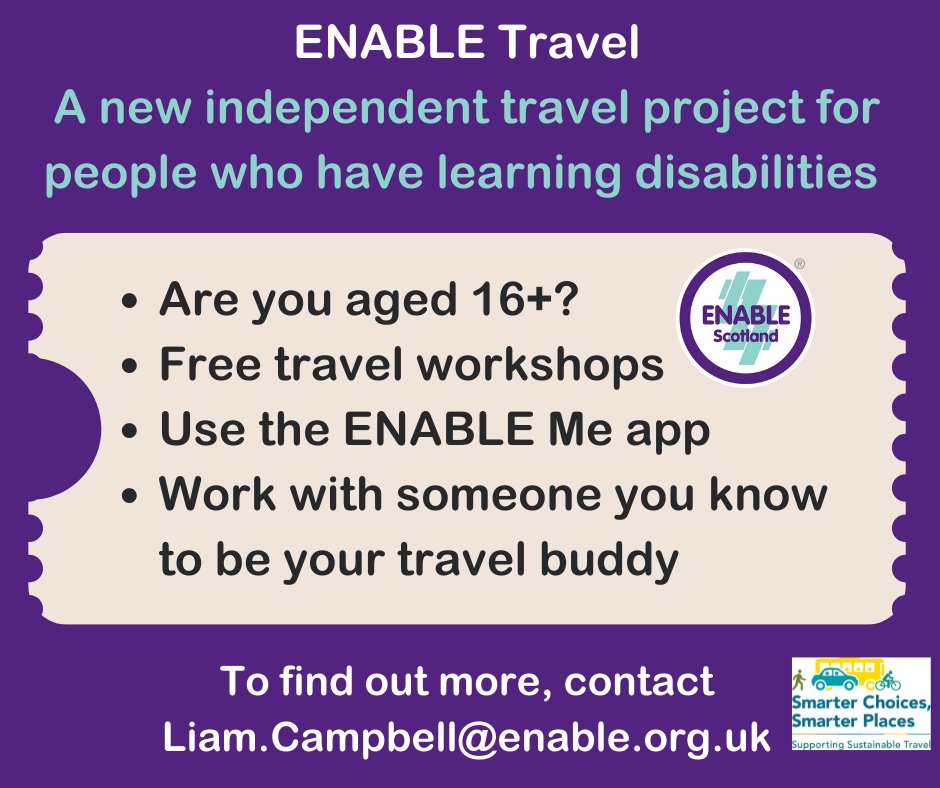 Enable_Tweets's tweet image. Sign up to our FREE #independenttravel programme now &amp;amp; start 2023 as you mean to go on - with confidence! If you are 16+ and have a #learningdisability, our Travel training will help you become an independent traveller #scsp #pathsforall bit.ly/3UBvewz