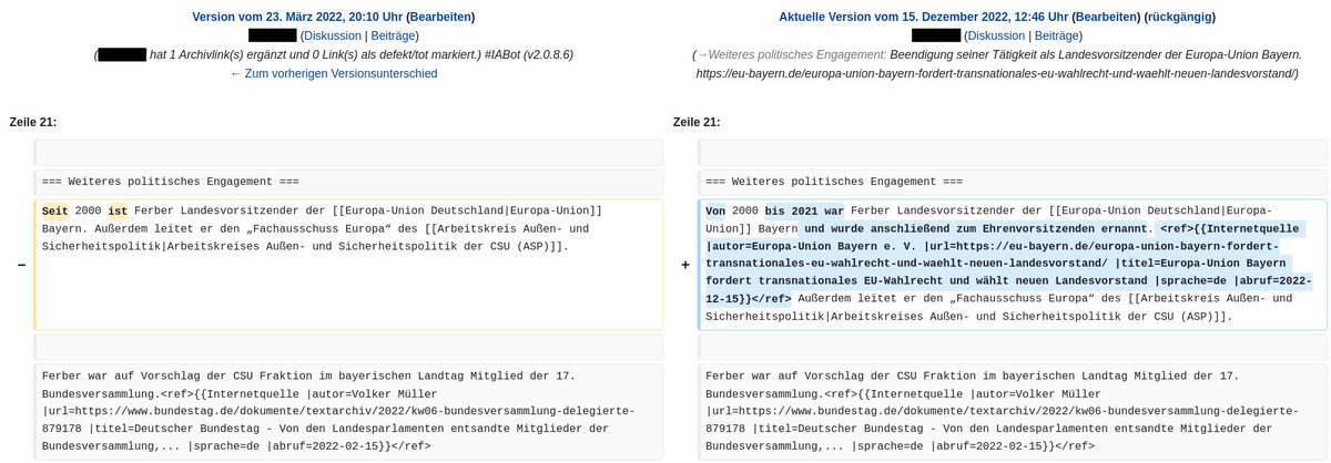 politischeswiki's tweet image. Änderung beim Wiki-Eintrag zu Markus #Ferber
de.wikipedia.org/w/index.php?di…