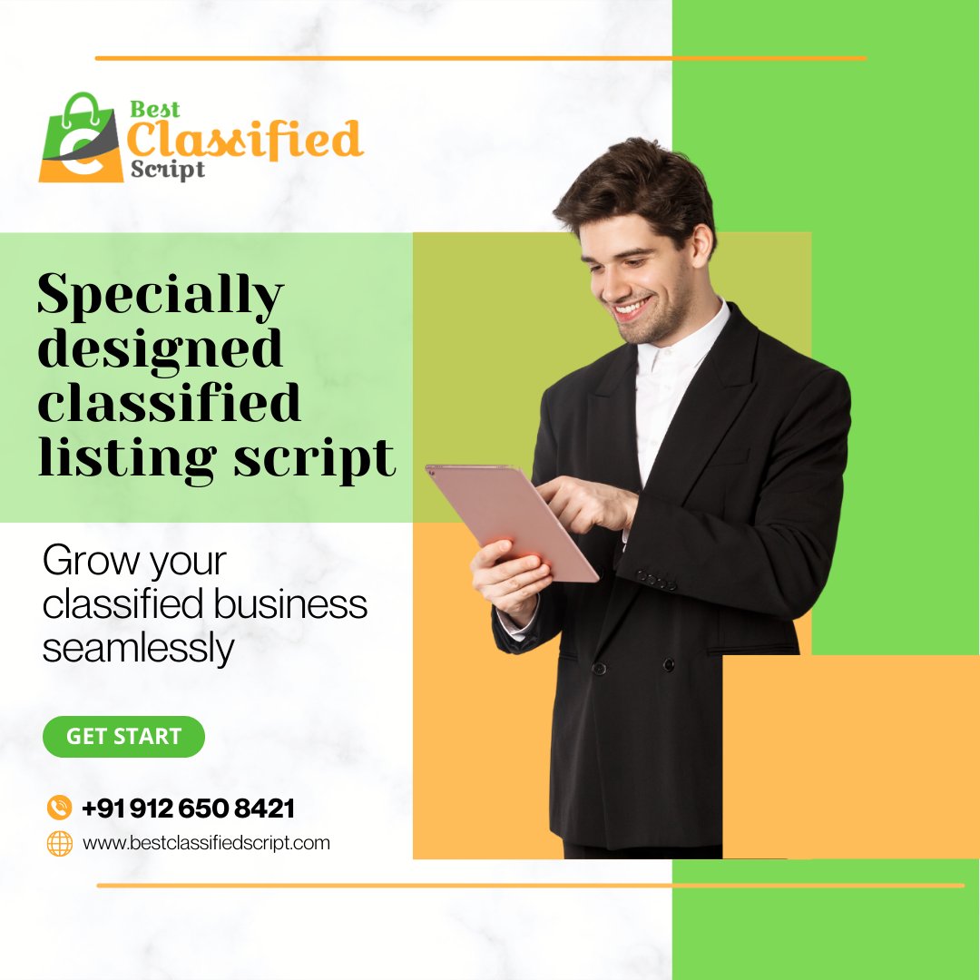 buyclassified's tweet image. Get hold of the best and specially curated #classifiedads listing script to launch a buy & sell marketplace in less than a day.
Developed with #PHPCodeigniter, it is easy to customize and configure. We offer free installation.
☎️ +91 905 114 1321
🌐 bestclassifiedscript.com