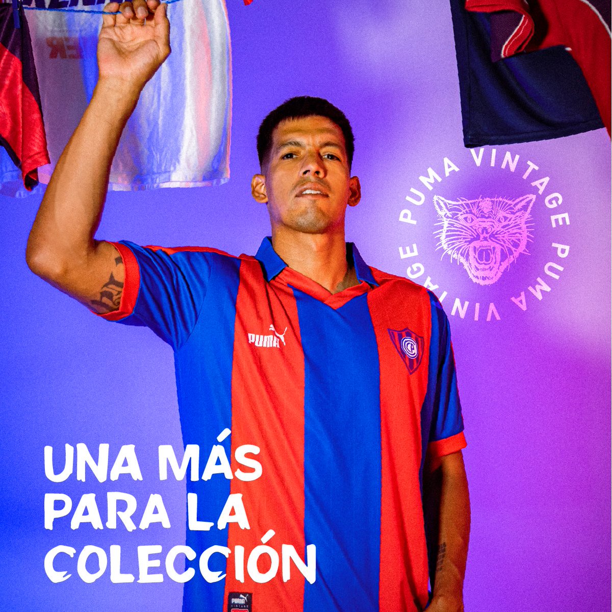PUMAParaguay's tweet photo. Llegó la camiseta #PUMA Cerro Porteño Vintage! 🔴🔵

Adquirila en el Puma Store del Shopping Mariscal y desde la web,  apurate porque son limitadas. #UnaMasParaLaColección https://t.co/CToys6miAl