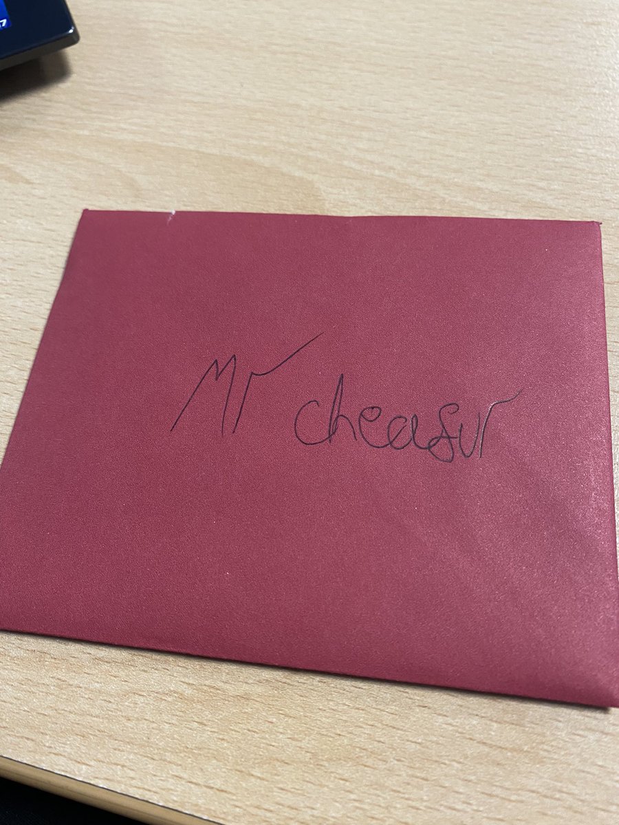 My name is always spelt wrong and that’s all well and good
But this, from a student, has just put all other spellings to shame and I love it📝