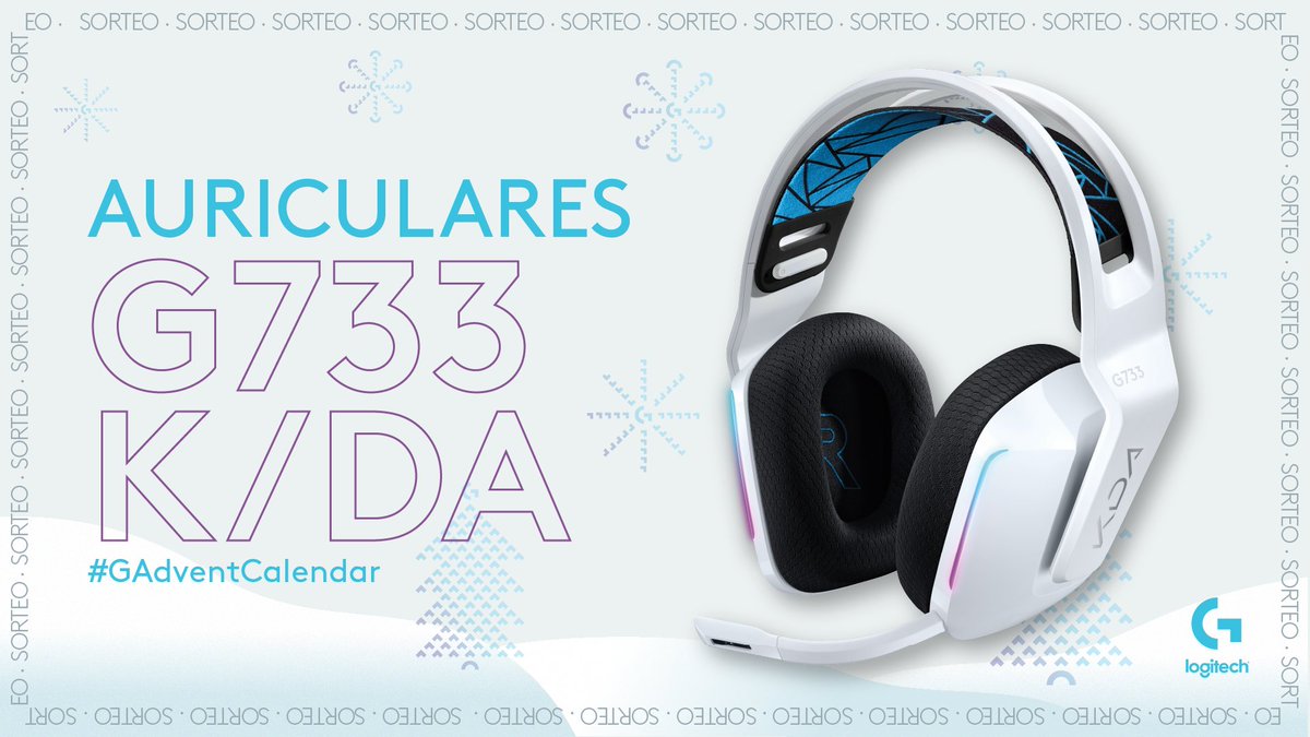 💥 SORTEO AURICULARES G733 K/DA 💥  ¡Que no decaiga! 🎉 Último sorteo de la semana del #GAdventCalendar 😎 Participa y llévate unos auriculares G733 edición K/DA 🤩 

1️⃣ Sigue a <a href="/LogitechG_ES/">Logitech G España</a> 
2️⃣ Haz RT

¡El sorteo dura 24h! Mucha suerte a todxs 🙌