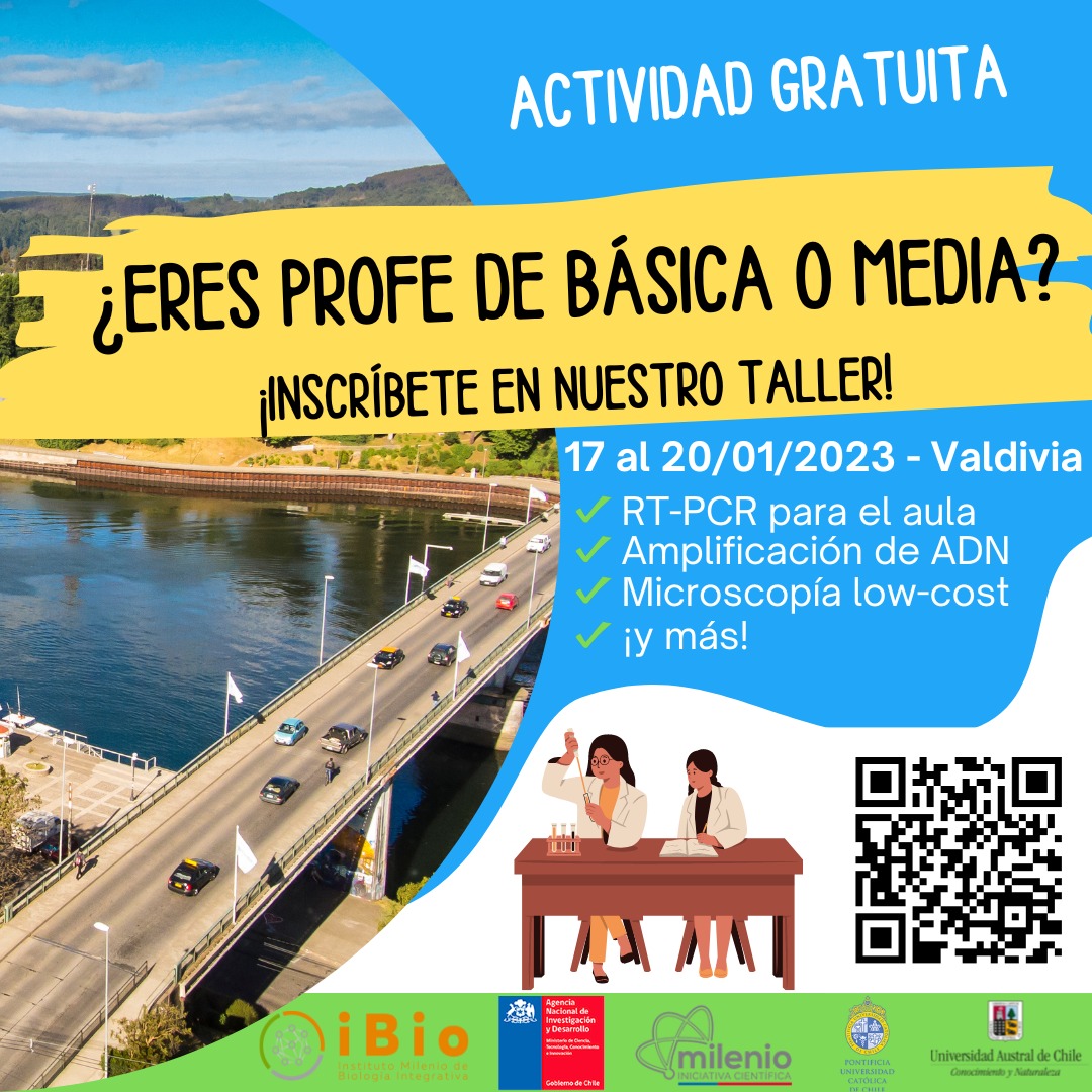 Severine_Cazaux's tweet image. En un mes más con el @LabTecLibre haremos un taller en la Universidad Austral dirigido a profesores/as de educación básica y media para llevar la biotecnología a la sala de clase con herramientas abiertas. A ver si Twitter me ayuda a llegar a colegios de la región de los Ríos :)