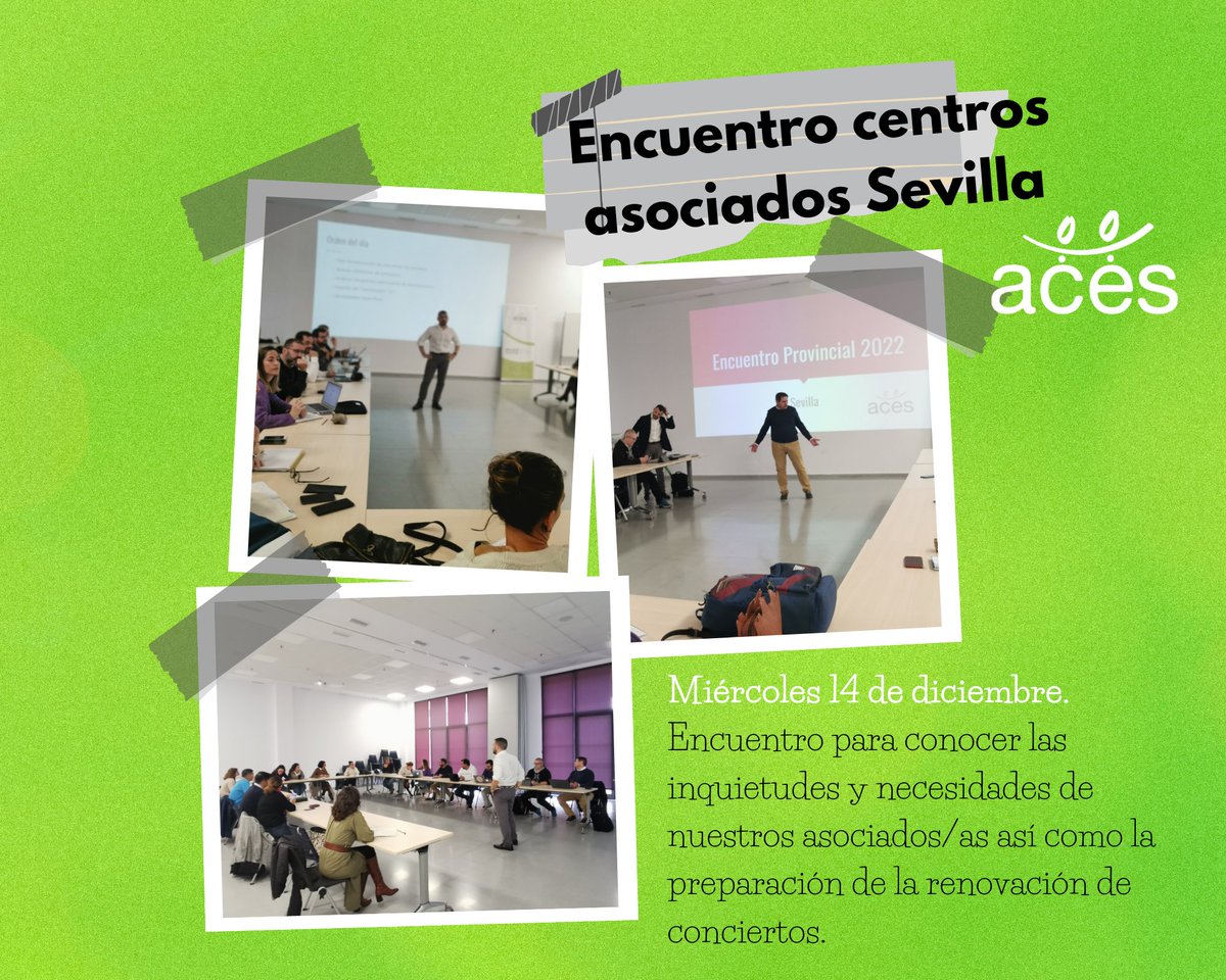 ACES_Andalucia's tweet photo. Queremos agradecer a todos los asistentes su participación en el encuentro que realizamos el pasado miércoles en Sevilla, a pesar del mal tiempo que nos sirve para tomar notas y objetivos para el año que empieza #EducACES #LaOtraConcertada #ACESInfantil #EscuelasCooperativas https://t.co/4kU66kD2Jo