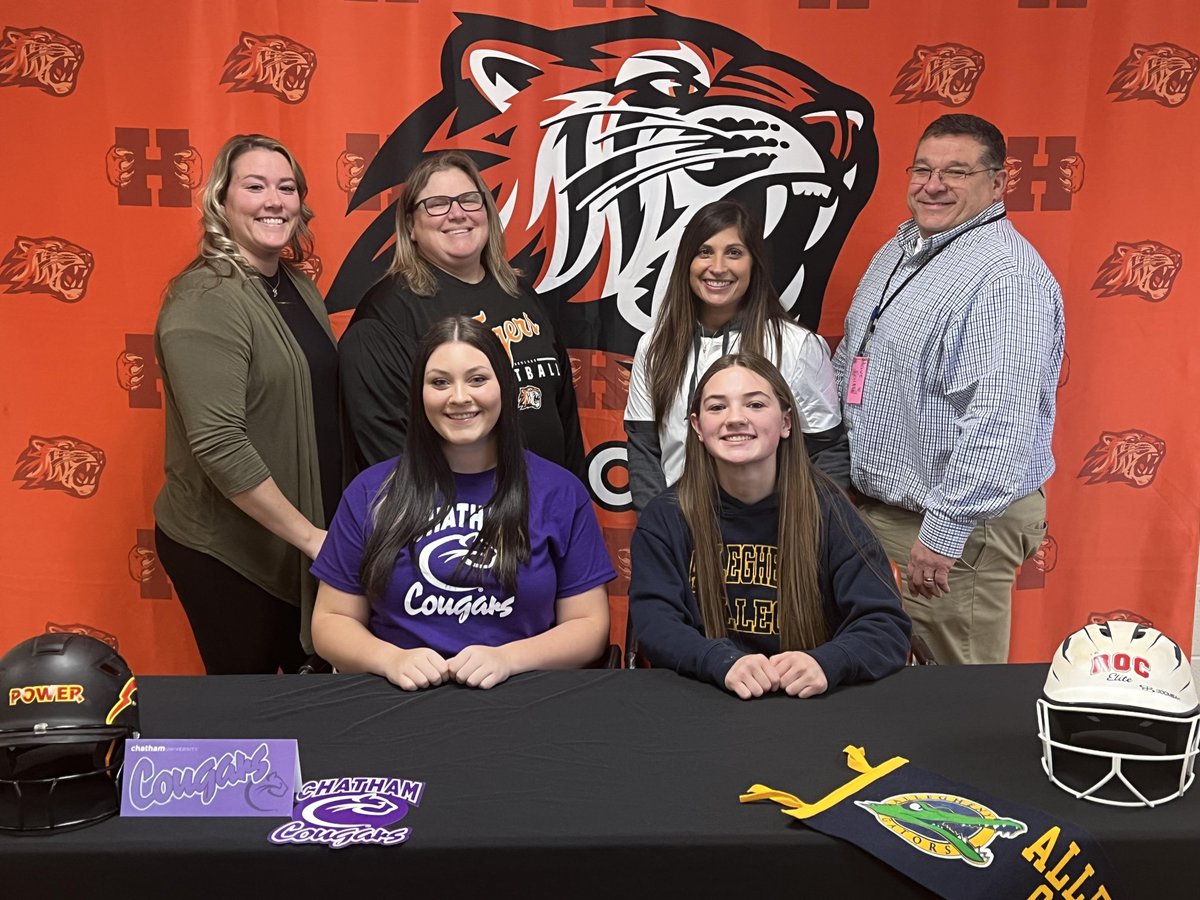 Congratulations to Arianna Wilkinson and Cloe Lopez on signing their Celebratory Letters to continue their softball careers--Arianna at Allegheny College and Cloe at Chatham University. Both student-athletes will earn their fourth letters in softball this spring.