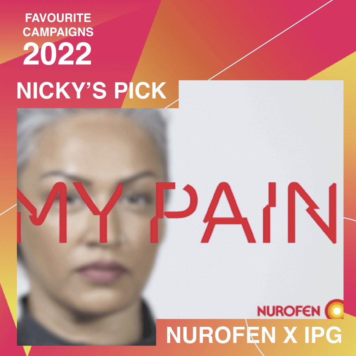 Creativebrief (@creativebrief) on Twitter photo Next in our 2022 favourite campaigns is the Nurofen: See My Pain campaign by <a href="/GolinLON/">Golin London</a> x <a href="/McCann_UK/">McCann UK</a> <a href="/InterpublicIPG/">Interpublic Group</a>, chosen by our Editorial Director, Nicky. 1/4 Next in our 2022 favourite campaigns is the Nurofen: See My Pain campaign by <a href="/GolinLON/">Golin London</a> x <a href="/McCann_UK/">McCann UK</a> <a href="/InterpublicIPG/">Interpublic Group</a>, chosen by our Editorial Director, Nicky. 1/4