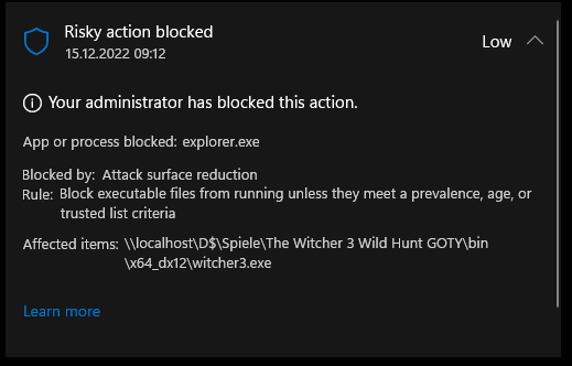 (just a joke) #Defender blocking business critical apps 🤣