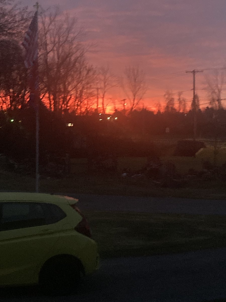 DavdCutter's tweet image. Red sky in the morning….