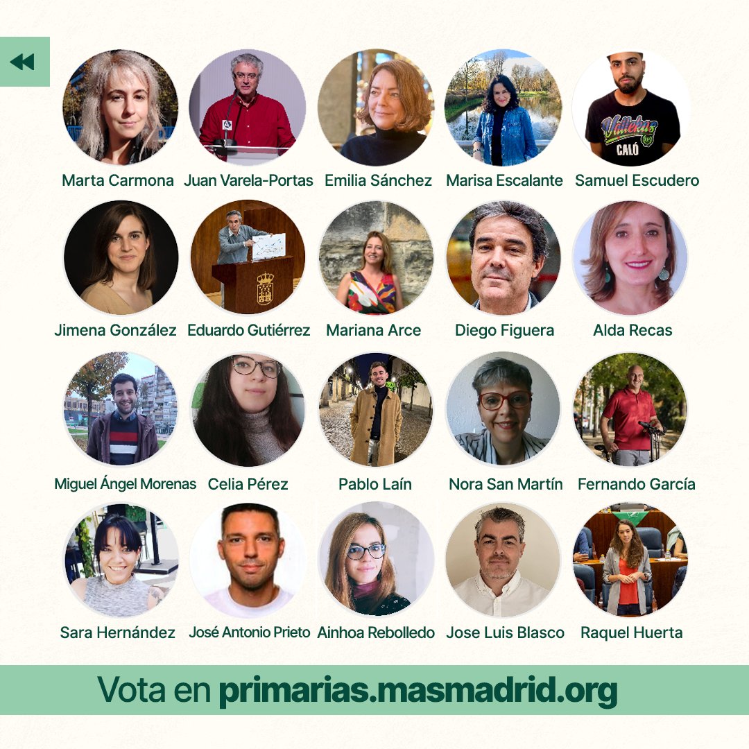 Beatriz Borrás (@beaborrasv) on Twitter photo Os he hablado del equipazo de <a href="/Monica_Garcia_G/">Mónica García</a> .Un equipo profesional, solvente, lleno de buena gente con ideas brillantes.
La militancia damos nuestras mejores horas para transformar Madrid. Hoy sólo os pido unos minutos para seguir construyendo juntas👇
primarias.masmadrid.org Os he hablado del equipazo de <a href="/Monica_Garcia_G/">Mónica García</a> .Un equipo profesional, solvente, lleno de buena gente con ideas brillantes.
La militancia damos nuestras mejores horas para transformar Madrid. Hoy sólo os pido unos minutos para seguir construyendo juntas👇
primarias.masmadrid.org
