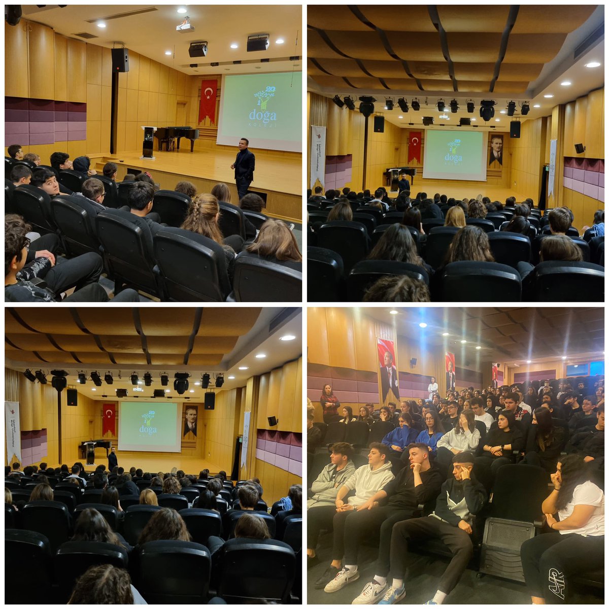 atasehir1doga's tweet photo. Yurtdışı eğitim danışmanımız Şenol Kaya 9-10-11. sınıf öğrencilerimize yurtdışı üniversitelerine kabul süreciyle ilgili bilgilendirme yaptı. Kendisine teşekkür ederiz. @DogaOkullari @EnisEryaman @SelahattinInal https://t.co/UKApm2S0ty