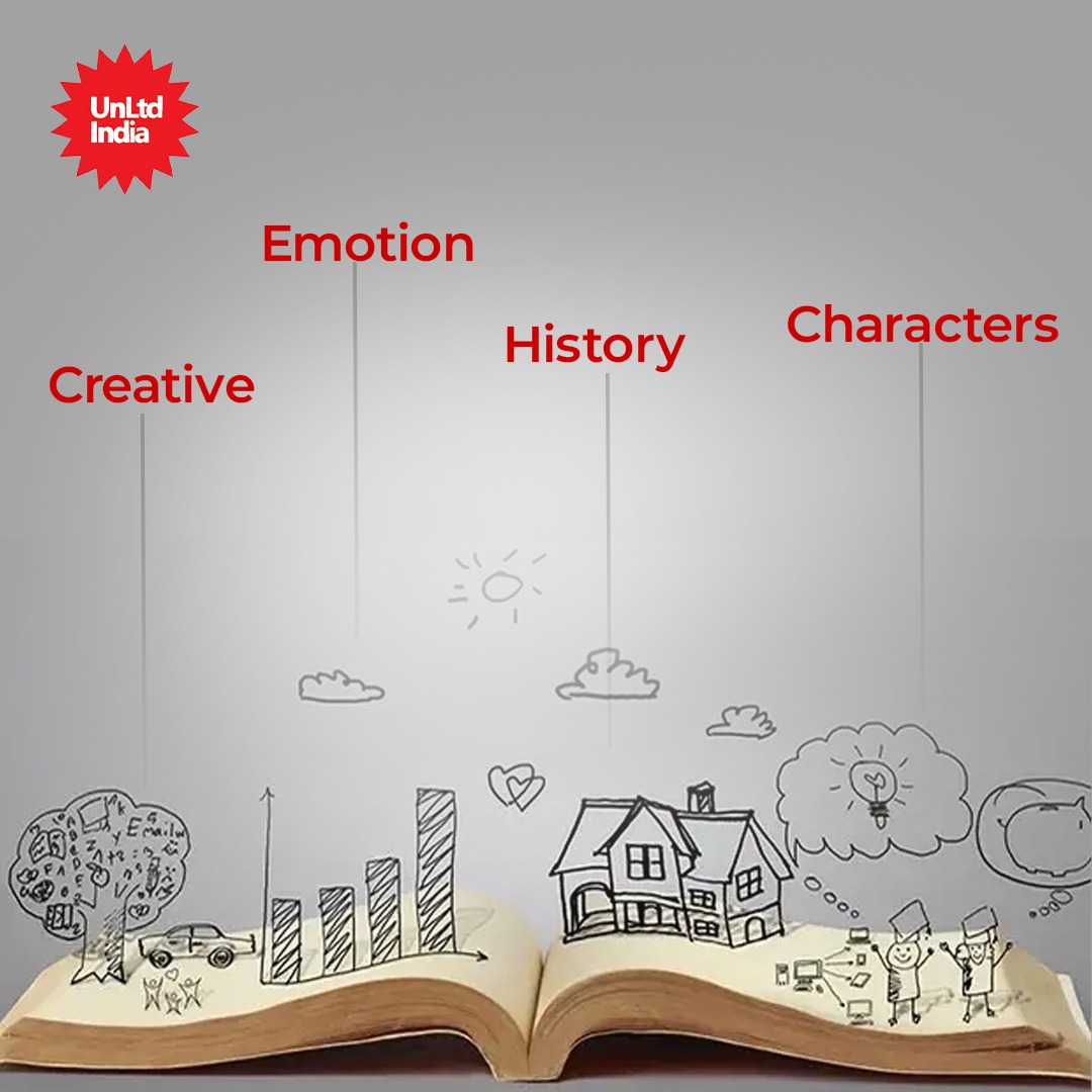 Award-winning writer, Robert McKee`s advise is to toss those powerpoint slides and persuade people with emotion, and a compelling story. 

It is ultimately a much more powerful way.
UnLtd India brings a session on storytelling for each of its cohorts, to enable them to stand out.