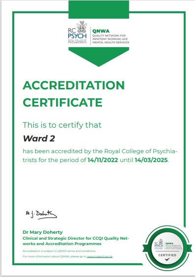 NHS Forth Valley Quality Team (@fv_quality) on Twitter photo A huge congratulations today to Wards 2&3 at FVRH who have achieved accreditation with <a href="/rcpsychCCQI/">RCPsych CCQI</a>. The teams have worked tirelessly to achieve these standards and could not be more deserving of this accolade! Great ambassadors for FV’s Team Based Approach to Quality #fv_quality A huge congratulations today to Wards 2&3 at FVRH who have achieved accreditation with <a href="/rcpsychCCQI/">RCPsych CCQI</a>. The teams have worked tirelessly to achieve these standards and could not be more deserving of this accolade! Great ambassadors for FV’s Team Based Approach to Quality #fv_quality