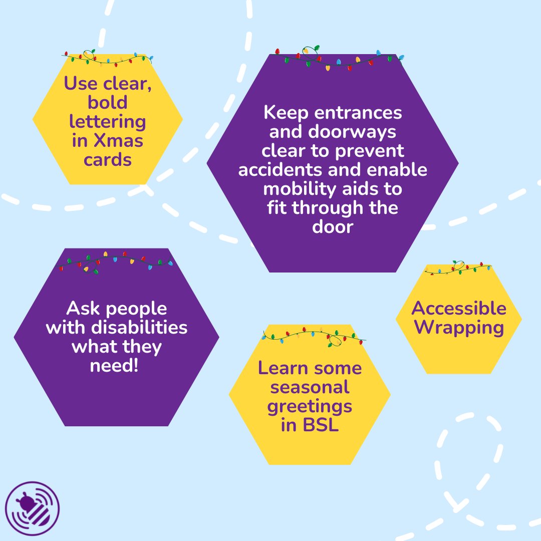 As #Christmas2022 is coming closer, we thought we'd give some tips to make your #Festive plans more #Accessible and inclusive.