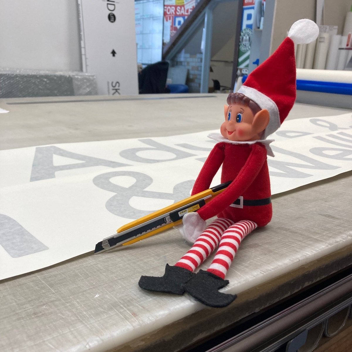 Day 15 - meet the latest member to join the vinyl department! #elfontheshelf #15december #Christmas #newjobs #vinyl
