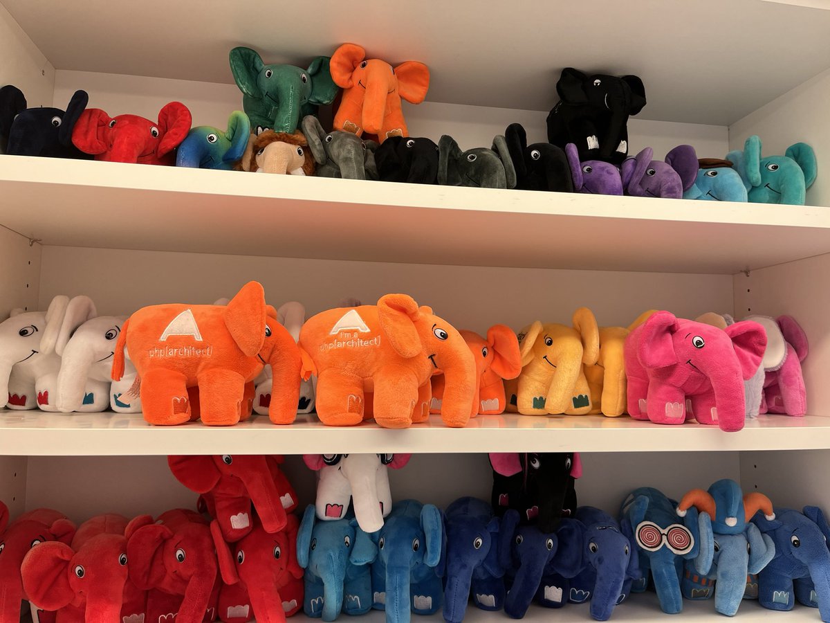 ElePHPant (@elephpant_frl) on Twitter photo Happy to add the new Archie #ElePHPant to my collection! Can you spot the difference between the old and the new one? <a href="/elePHPantMe/">elePHPant.me</a> <a href="/phparch/">PHP Architect</a> Happy to add the new Archie #ElePHPant to my collection! Can you spot the difference between the old and the new one? <a href="/elePHPantMe/">elePHPant.me</a> <a href="/phparch/">PHP Architect</a>