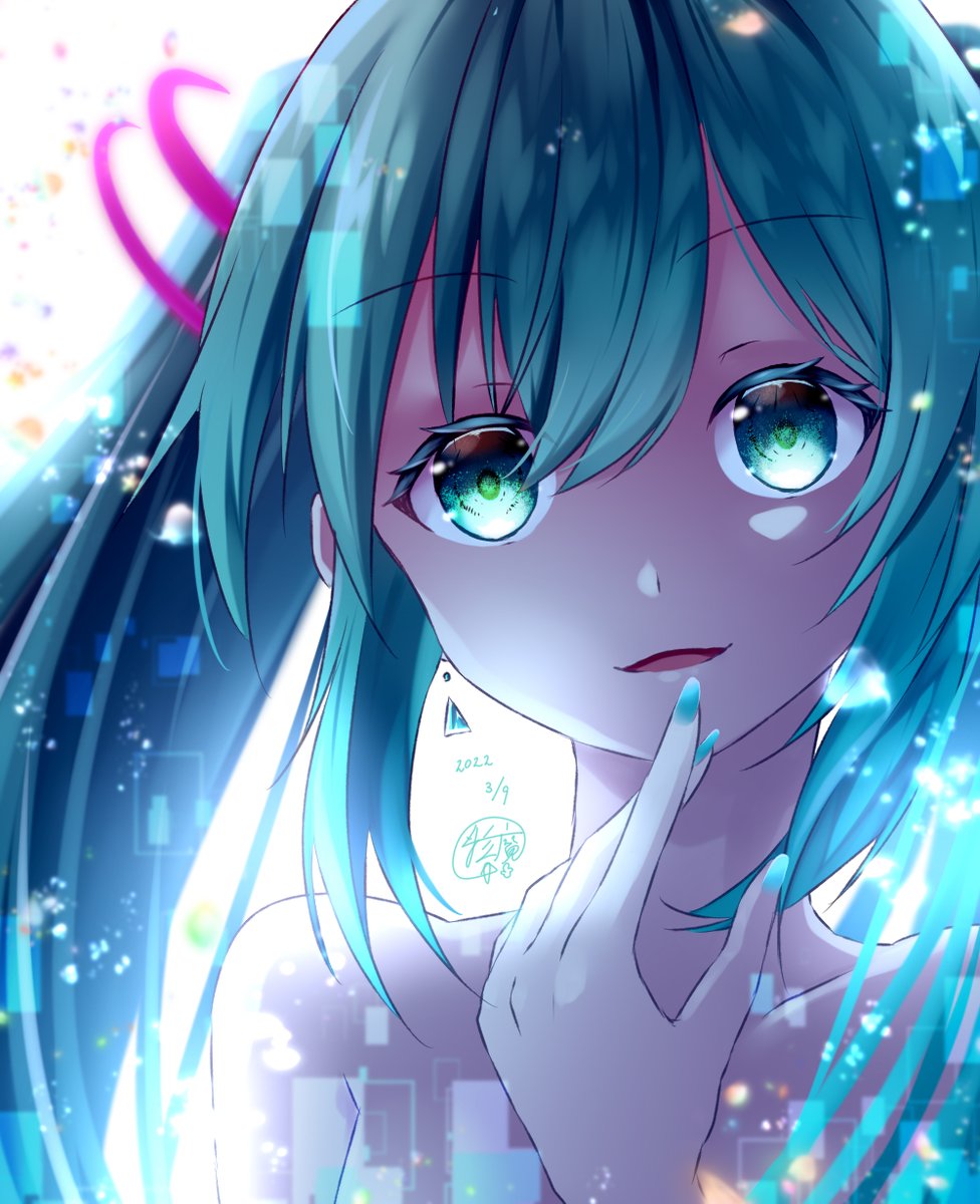 初音ミク 「イラストの見本忘れてました。こういうの描いてます。 」|星華　彩二魔＠100日チャレンジ中のイラスト