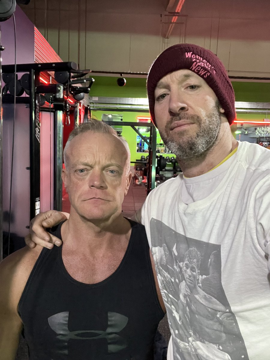 theRealEnzoMac's tweet photo. finished training and seen the local priest convinced him to get a happy pic after giving me a row for not turning up past 5 years apart from when I need something😂 no swearing aloud I was lucky I got away with calling him a juiced up Graham Norton😂exercise is for everyone🙏 https://t.co/yN1itBkTir