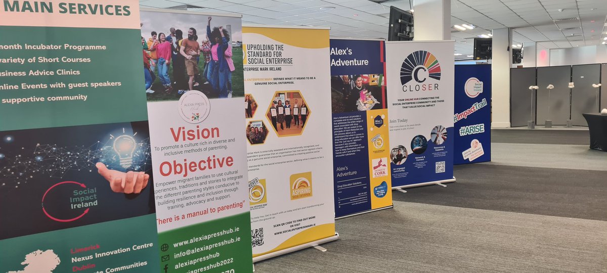 Social Impact Ireland (@socialimpactire) on Twitter photo Some of social enterprise stakeholders exhibiting & connecting today at the Social Enterprise Regional Stakeholder Consultation Event -Midwest /Southwest with @DeptRCD at Thomond Suite at <a href="/thomondstadium/">Thomond Park Stadium</a>
.
#socialenterprise Some of social enterprise stakeholders exhibiting & connecting today at the Social Enterprise Regional Stakeholder Consultation Event -Midwest /Southwest with @DeptRCD at Thomond Suite at <a href="/thomondstadium/">Thomond Park Stadium</a>
.
#socialenterprise