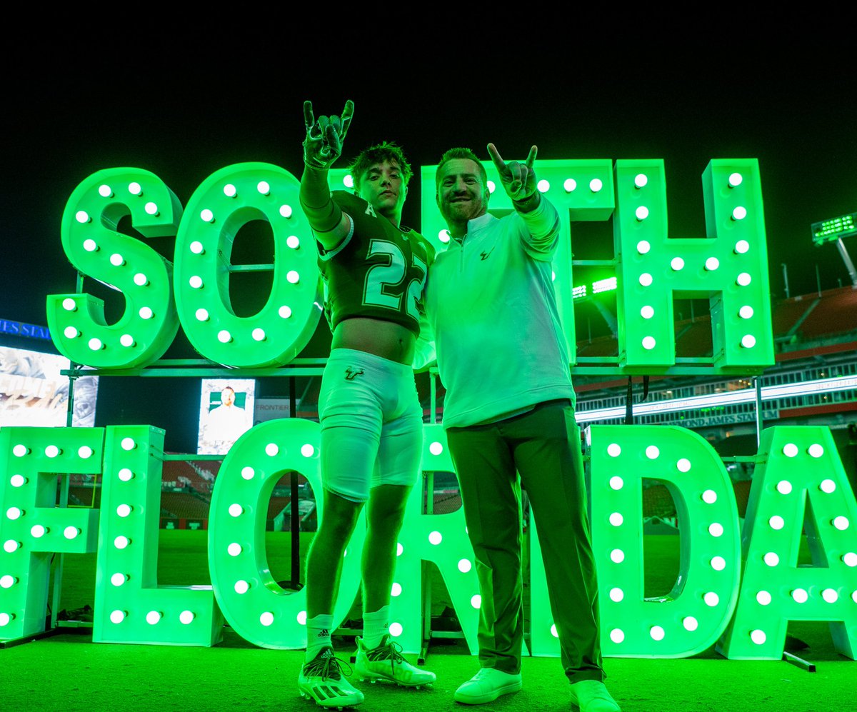 coleDillon13's tweet photo. After a great time in Tampa I’m thankful to say I have received the opportunity to continue my athletic and academic career at the University of South Florida #gobulls🤘🟢🟡 @JackDan55847282 @CoachGolesh @DLineKP @ToddOrlandoUSF @USFFootball @emilee_smarr @EraPrep https://t.co/qAMi2tKKLK