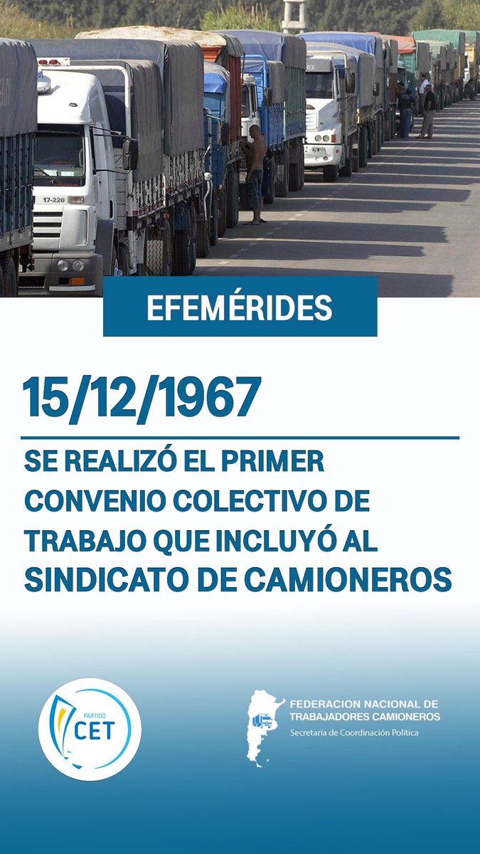 cet_partido's tweet photo. #DiaDelCamionero #Camioneros #HugoMoyano #CET https://t.co/wMXQmq0i4R
