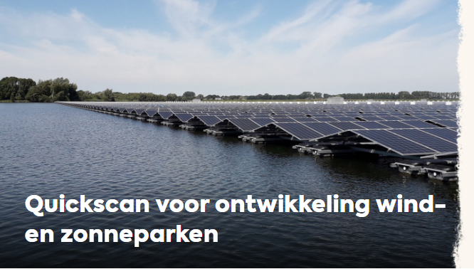 Quickscan Wet natuurbeschering nodig voor aanleg van #wind- of #zonnepark op #land of #water? Onze ecologen beoordelen graag voor u of er mogelijk nadelige invloeden zijn voor #beschermde #dier- en #plantsoorten.
In jan, feb, mrt 𝟱𝟬% 𝗸𝗼𝗿𝘁𝗶𝗻𝗴 op quickscans.