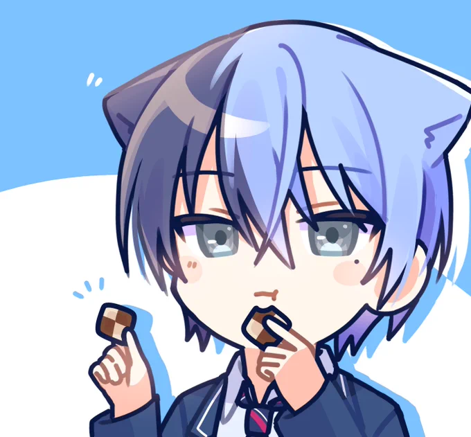 久々に描いたらかわいくなったとーやにゃんこ#prsk_FA 