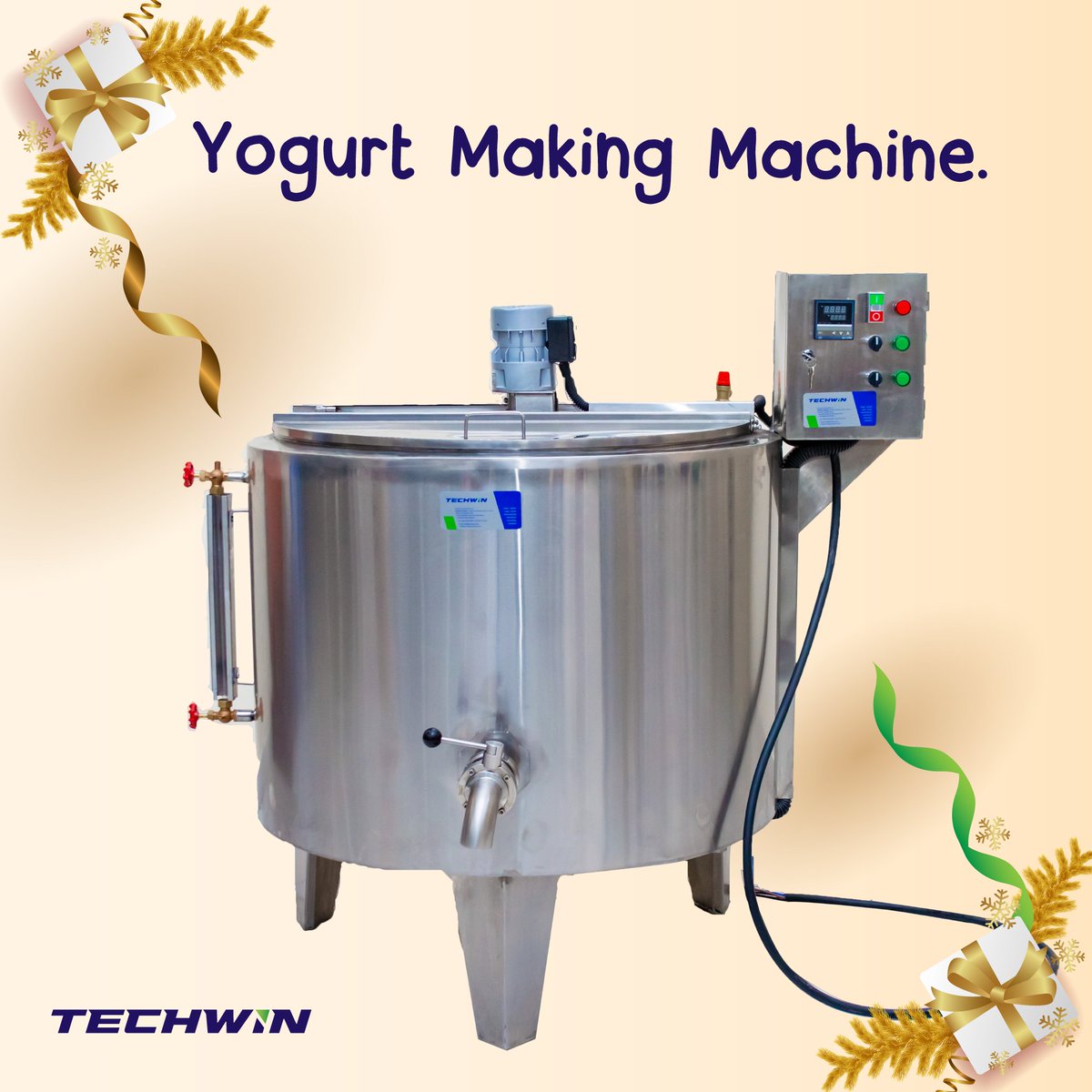 Techwin_Limited's tweet photo. Good morning 👋
We hope everyone had a lovely Christmas day, boxing day 🎄 and is enjoying the holidays.
Do you have plans to start dairy value addition as we approach the new year?
#boxingday2022
#Techwinlimited #Techwinhlimitedcares #dairyfarming #MerryChristmas2022 https://t.co/epNvjlRo2A